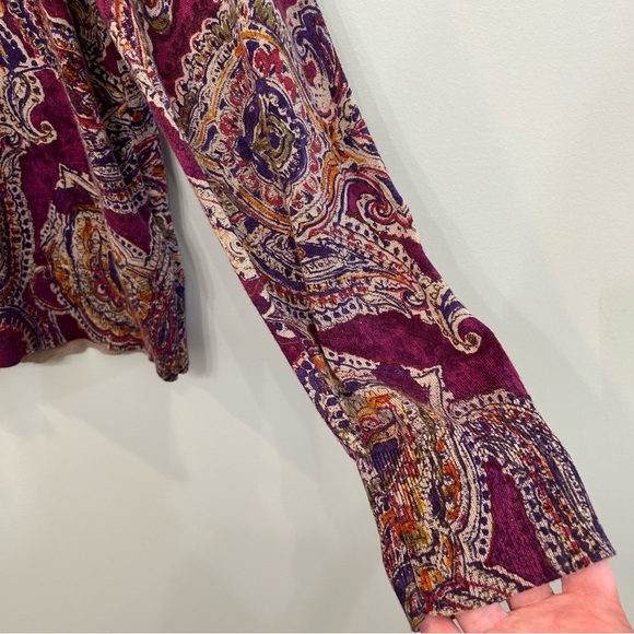 Lauren Ralph Lauren Woman’s Paisley Crew Neck Long Sleeve Sweater Size XL - Picture 4 of 10